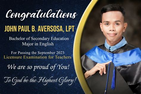 tarpaulin layout for passing the board exam|Licensure Examination for Teachers (LET) Template .